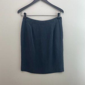 Vintage Silk Pencil Skirt